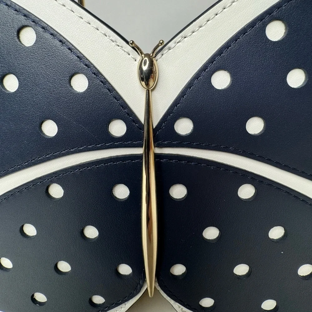 Kate Spade Wing It Butterfly Wicker Satchel/Crossbody Novelty Collector Bag
